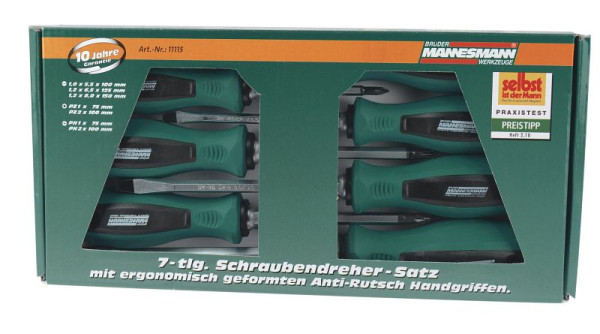 Mannesmann Schraubendrehersatz 7-teilig, M11115, 4003315712459