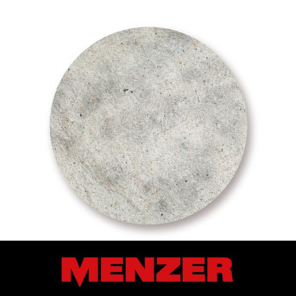 Menzer Filzpad, Ø 406 mm, grau, Filz, VE: 10, 245031000