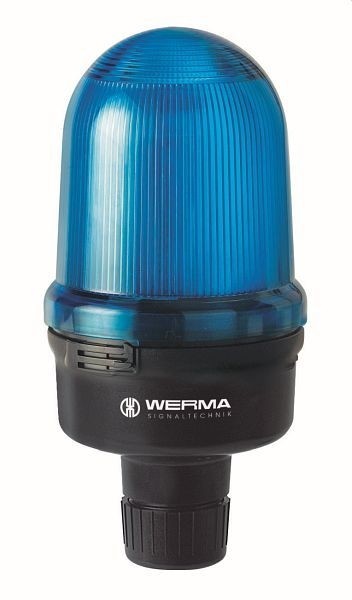 WERMA LED-Rundumleuchte Rohrmontage 115-230VAC BU- blau, 829.517.68