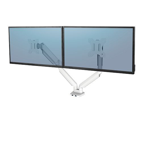 Fellowes Platinum Series Doppel Monitorarm, weiß, 8056301