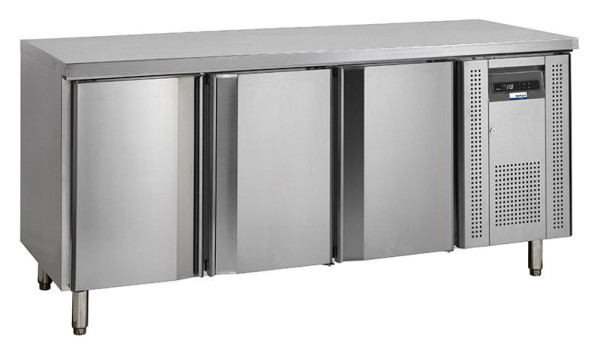 NordCap COOL-LINE Kühltisch KTM 3 - 3T GN 1/1, mit 3 Türen, Korpushöhe: 700 mm, Tiefe: 700 mm, 435106200