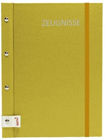 ROTH Zeugnismappe - 12 Hüllen, gold, 88565, 4028279885650