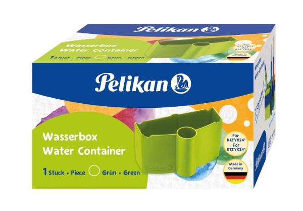 Pelikan Wasserbecher mit Pinselhalter - grün, 300009323