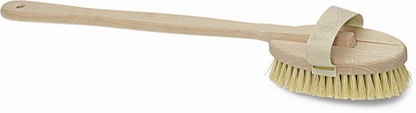 Nölle Badebürste, Naturfibre, 48 cm, Naturfibre, mittel hart, hitzebeständig, VE: 10 Stück, 377000