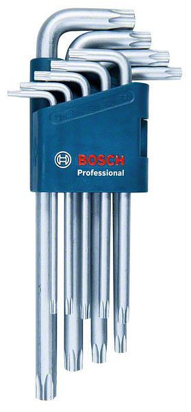 Bosch Innensechskantschlüssel Set 9-teilig Torx, 1600A01TH4