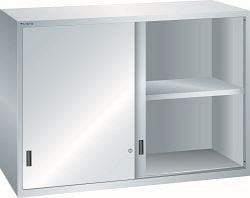 LISTA Aufsatzschrank 78x36E (BxTxH) 1431x725x1000mm KEY Lock, Lichtgrau, Schiebetür, Vollblechtür, 62.645.020