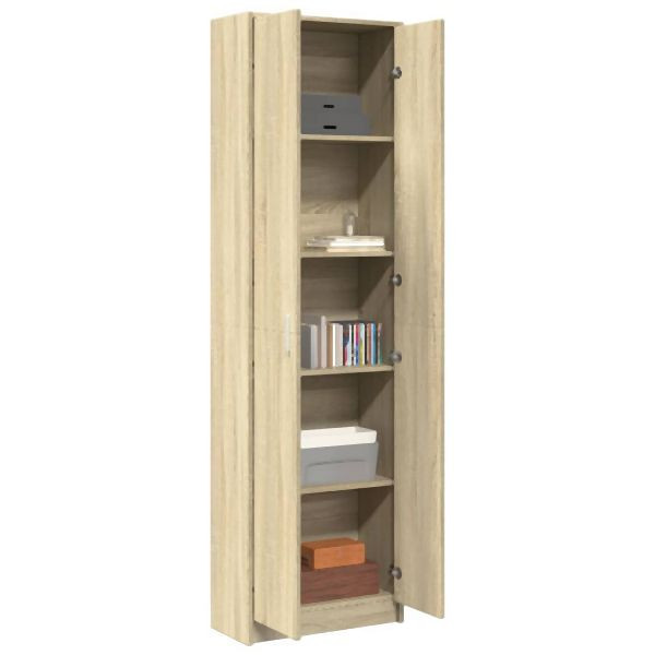 vidaXL Garderobenschrank Sonoma-Eiche 55x25x189 cm Holzwerkstoff, 3324113