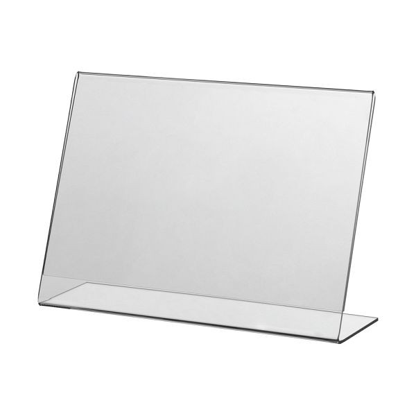 VKF Renzel Tischaufsteller / Menükartenhalter / L-Ständer „Klassik” aus Acrylglas, DIN A5, Querformat 15 Stück, 60.0010.6