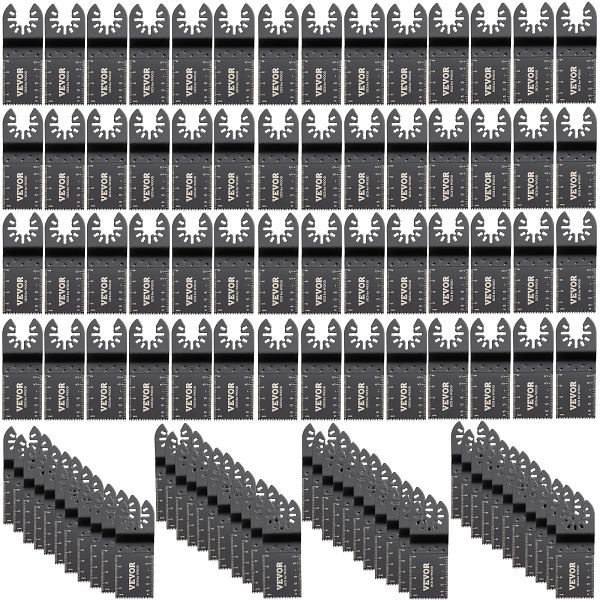 VEVOR Sägeblatter Oszillierende Feinsägeblätter Multitool Segmentsägeblatt, VE: 100 Stück, BDGJDPG100PCSS199V0