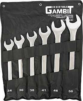 Gambit JUMBO Ringmaulschlüssel-Satz, in Rolltasche, 070007