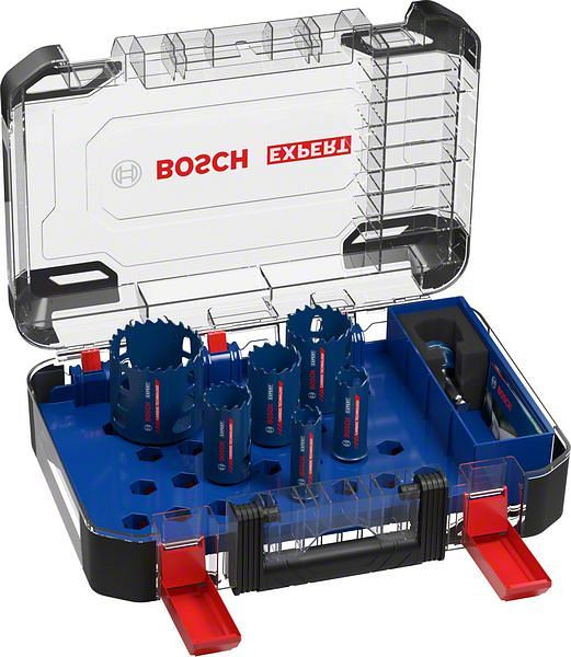 Bosch EXPERT Tough Material Lochsäge-Set, 22/25/35/40/51/68 mm, 9-teilig, 2608900446