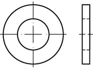 Scheiben ISO 8738 A 4 60 VE=S, Normart: I, Norm: 8738, Werkstoff: Austenite (A4),