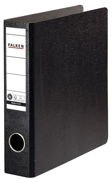 FALKEN Ordner, A5 hoch, 50mm, Hartpappe, schwarz, 11285889