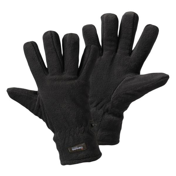 L+D SNOW-FLEECE Winterhandschuhe, aus Polyester-Fleece, schwarz mit Thinsulate-Futter, Größe: 8, VE: 120 Paar, 1016-8