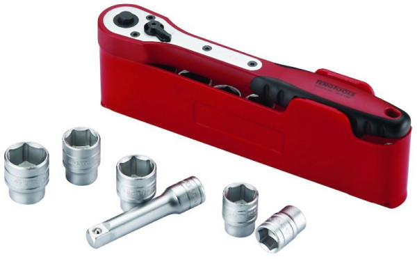 Teng Tools 1/4"-Steckschlüssel-Set, 6-Kant, 13 Teile, M1413N1