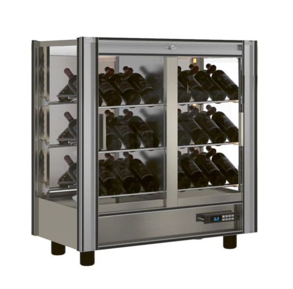 NordCap Weintemperierschrank TMV-M22, steckerfertig, Umluftkühlung / statische Kühlung, umschaltbar, 446122001