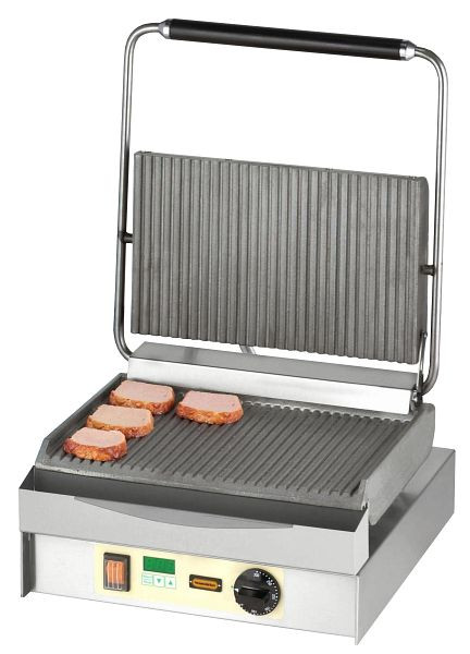 Neumärker Chopper-Grill, oben + unten geriffelt, mit Digitaltimer, 11-80432DT