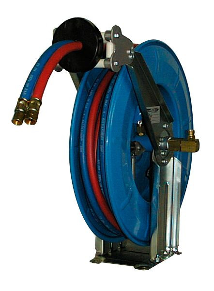 Rapid Automatischer Schlauchaufroller mit 10 m Spezial-Doppelschlauch DN 06/06, zur Wand-, Boden- oder Deckenmontage, 09 067