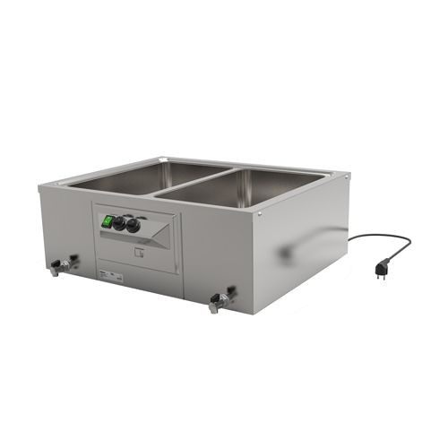 Rieber Tisch-Bain-Marie 2x1/1, mit Ablasshahn, 87030202