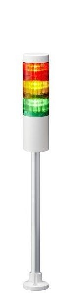 PATLITE 24V DC, Signalsäule, verkabelt, weiß inkl. LED Module, Einzelgewicht (Artikel verpackt): 1.1 kg, LR6-302PJNW-RYG