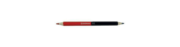 DONAU Farbstift-Silbenstift Jumbo, rot/blau, Dickkern Mine, 3811101-04