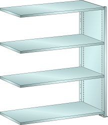 LISTA Anbauregal L1006 (BxTxH) 1000x350x1100mm 80kg, Verzinkt, 45.928.222