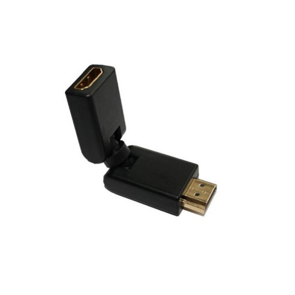 S-Conn Adapter, HDMI-Stecker auf HDMI-Kupplung, Winkel Rotator, vergoldete Kontakte, 4K2K kompatibel, 77406