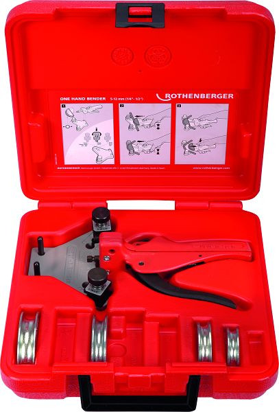 Rothenberger Einhand-Bediengerät TUBE BENDER Set, 1/4-5/16-3/8-1/2", 24134