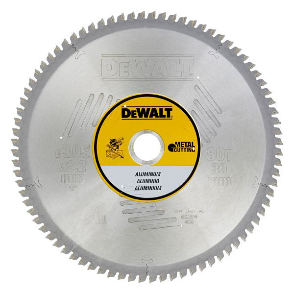 DeWalt Kreissägeblatt stationär 305/30mm 80TFZ, DT1916-QZ