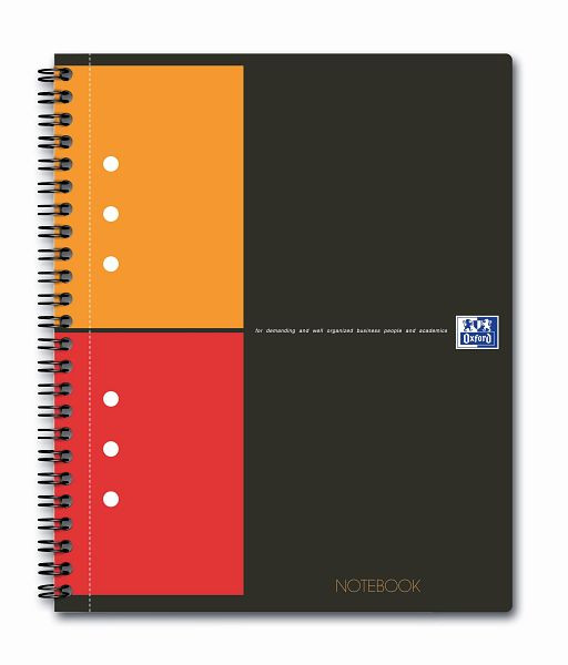 Oxford International A5+ Notebook, kariert, 100101849, 3020120012117