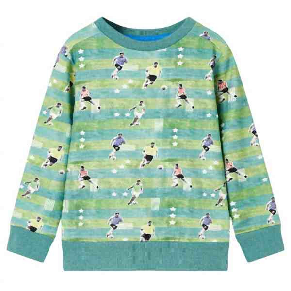 vidaXL Kinder-Sweatshirt Hellgrün Melange 104, 12460, 8721012020313