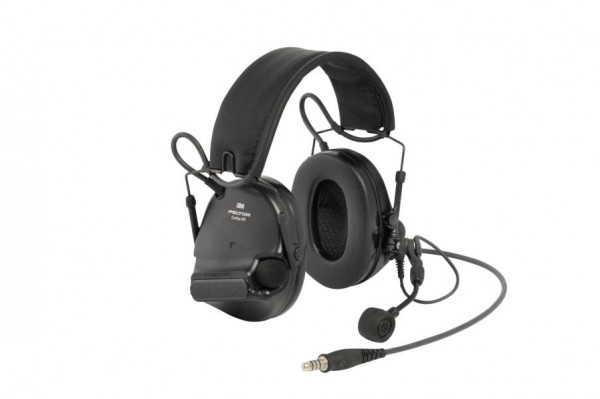 3M PELTOR ComTac XPI Headset, 28 dB, J11 Stecker, Dynamisches Mikrofon, PELTOR Verkabelung, Schwarz, Nackenband, MT20H682BB-38, 7100035198