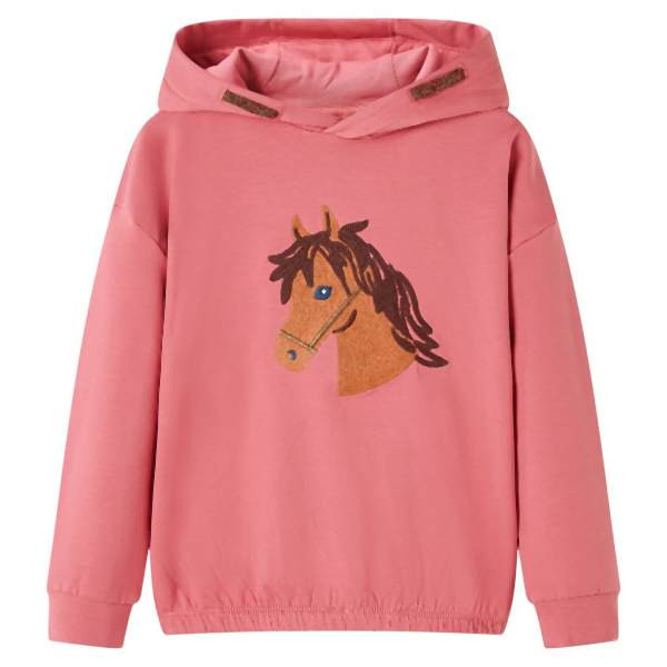 vidaXL Kinder-Kapuzenpullover Altrosa 116, 14036, 8721012036079