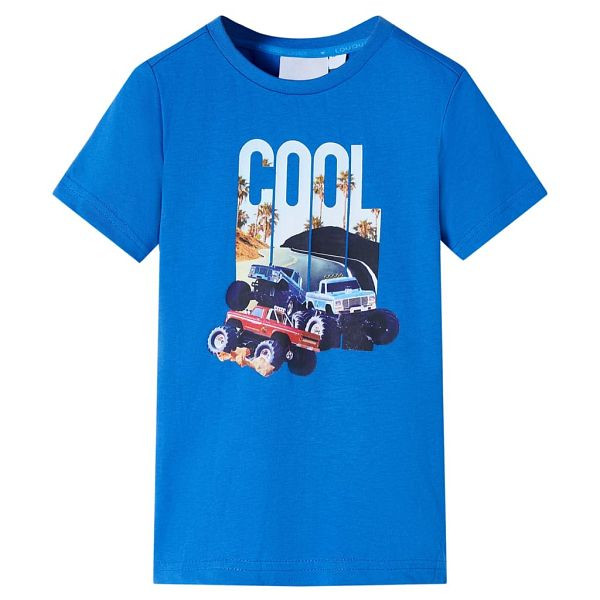 vidaXL Kinder-T-Shirt Blau 92, Material: 100 % Baumwolle, 12534