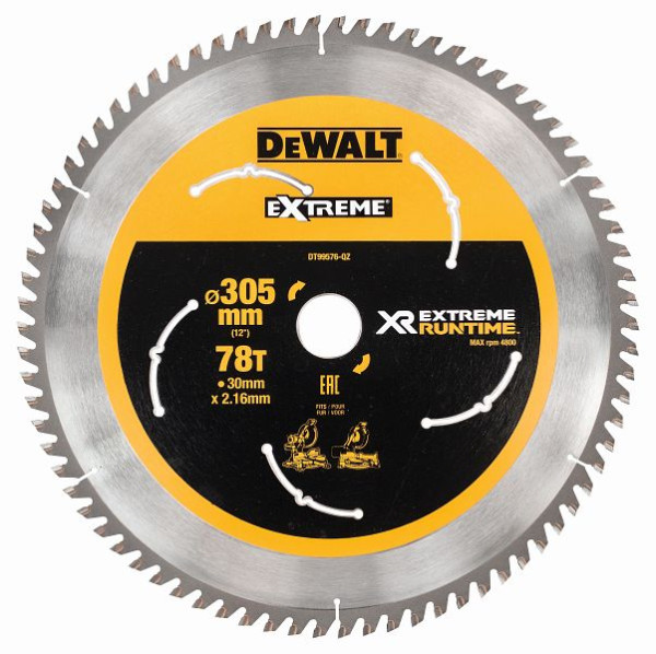 DeWalt Kreissägeblatt stationär 305/30mm 78 WZ/FZ, DT99576-QZ