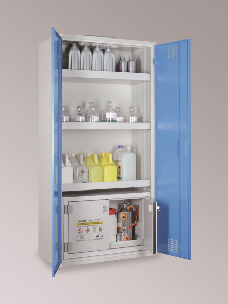 LaCont Chemikalienschrank mit Sicherheitsbox StoreLABCHS 950 / SiB 30, B80-6438-A