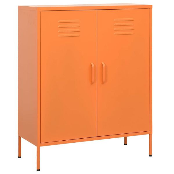 vidaXL Lagerschrank Orange 80x35x101,5 cm Stahl, 336165