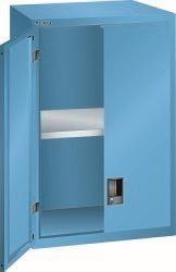 LISTA Aufsatzschrank 36x36E (BxTxH) 717x725x1000mm KEY Lock, Lichtblau, Flügeltür, Vollblechtür, 62.636.010