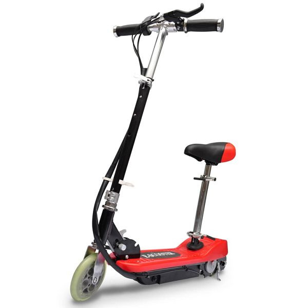 vidaXL E-Scooter mit Sitz 120 W Rot, 90310