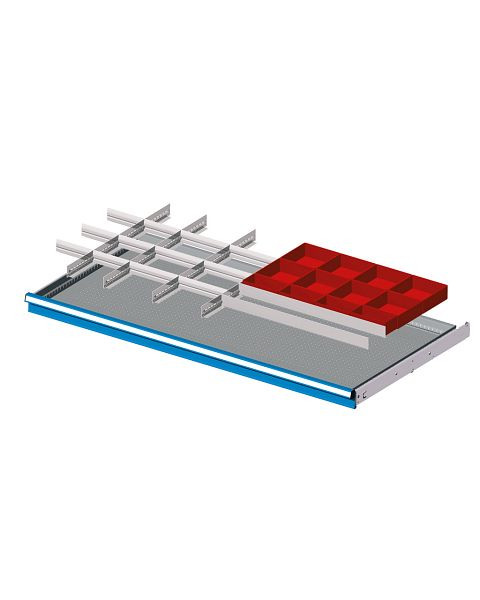 Fami Einteilungsmaterialset für Schubladen, Fronthöhe: 100-125 mm, 78x36 Einheiten, FFH70100100