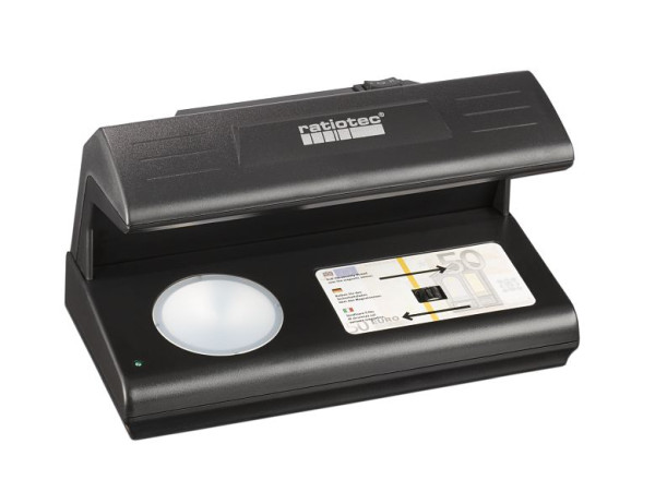 Ratiotec Soldi 185 UV-LED mit UV- und Weißlicht, zur Prüfung von Banknoten und Dokumenten, 948044