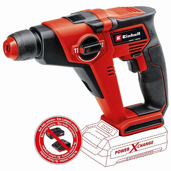 Einhell Akku-Bohrhammer TE-HD 18/12 Li - Solo, 4513970