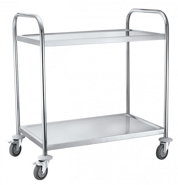 intra Plattformwagen, 2 Regale, Edelstahl, 1920057812