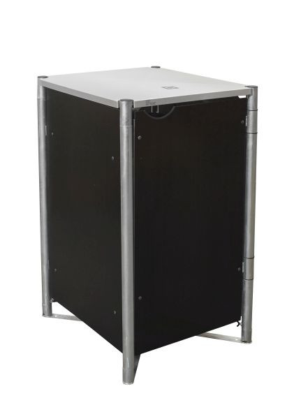 HIDE Mülltonnenbox 240l Kunststoff; Schwarz, 1er Box, HD12401