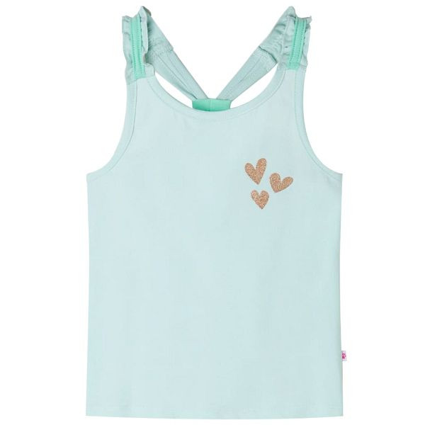 vidaXL Kinder-Tanktop Helles Minzgrün 116, Top-Qualität, 10526