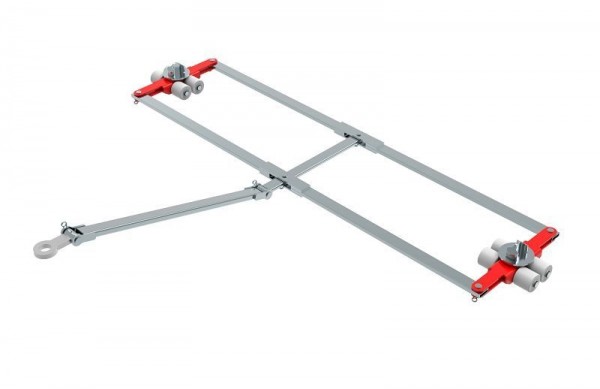 HTS ECO-Skate® ISOCON Typ ICN80D Transportfahrwerk, lenkbar, Traglast 2 x  4000 kg, 100800135