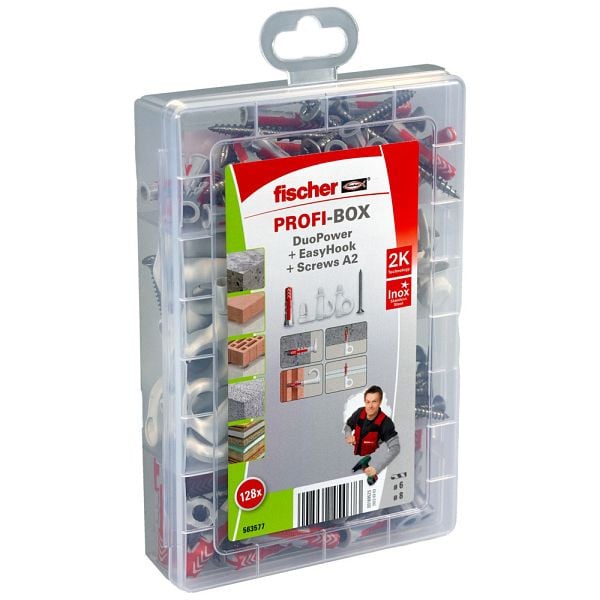 Fischer ProfiBox DuoPower + EasyHook + Schraube A2, 563577