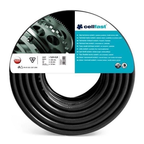 Cellfast Technischer Schlauch ECOTECH 8,0 x 2,5 mm 50 m, 20-253