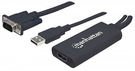 MANHATTAN VGA und USB auf HDMI-Konverter, 152426