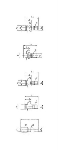 MACK Anzugsbolzen DIN 69872 B, ohne Bohrung, SK 40, M16, L= 54 mm, 13-9884B-40-54